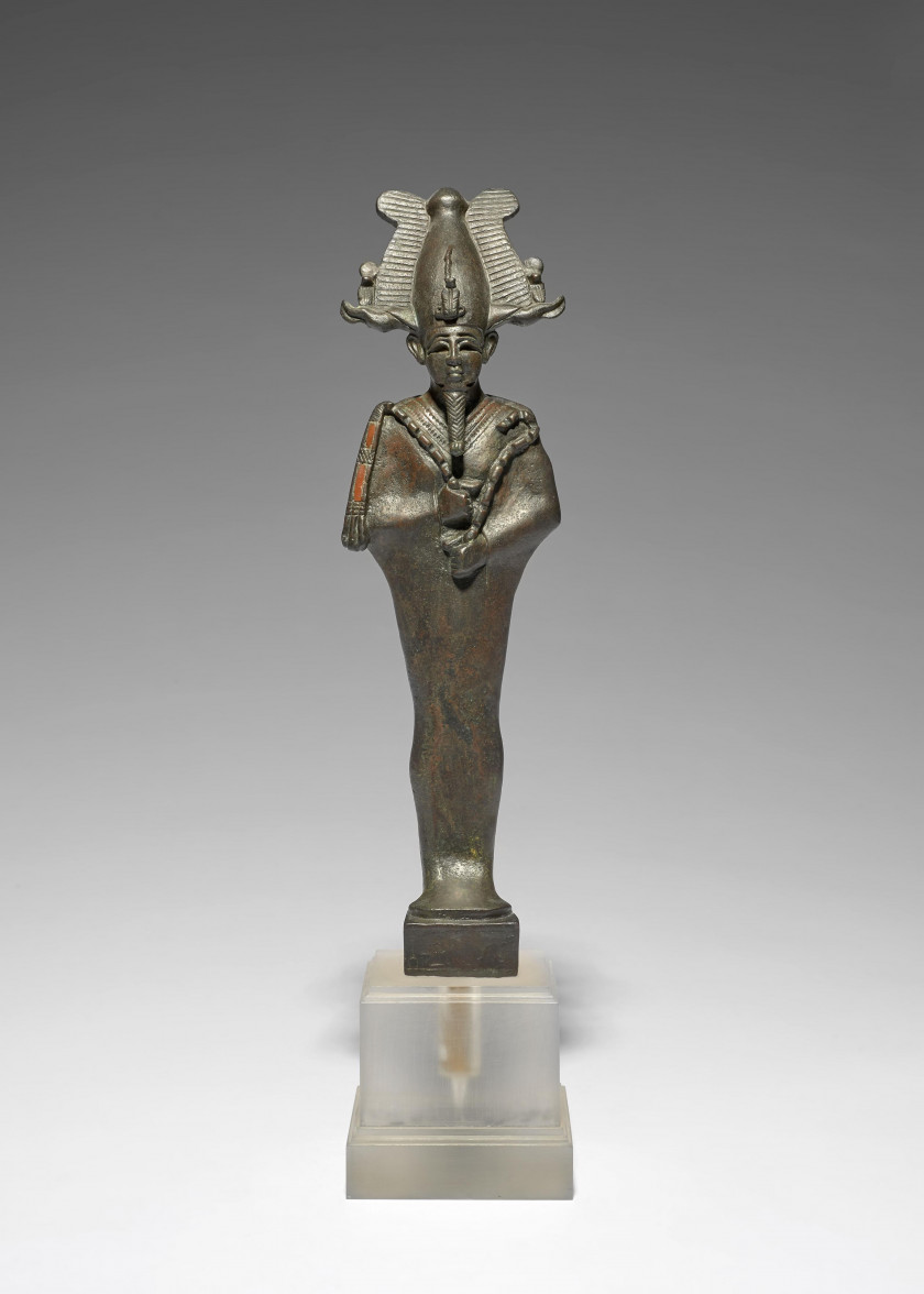 ¤ OSIRIS-OUNNEFER EN BRONZE, ÉGYPTE, FIN DE LA XXVIe DYNASTIE