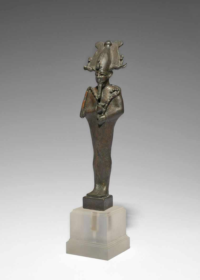 ¤ OSIRIS-OUNNEFER EN BRONZE, ÉGYPTE, FIN DE LA XXVIe DYNASTIE