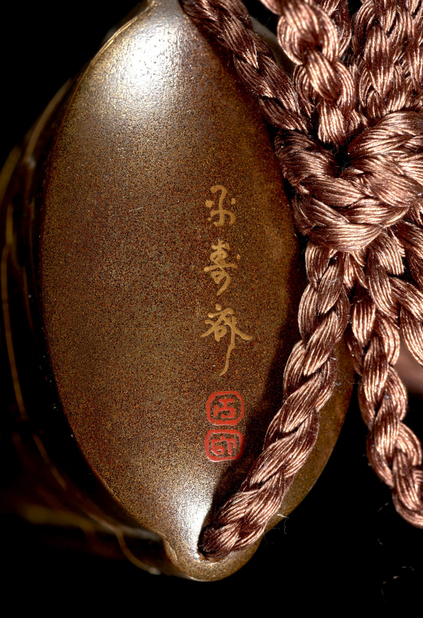INRO À QUATRE CASES, JAPON, ÉPOQUE MEIJI, XIXe SIÈCLE