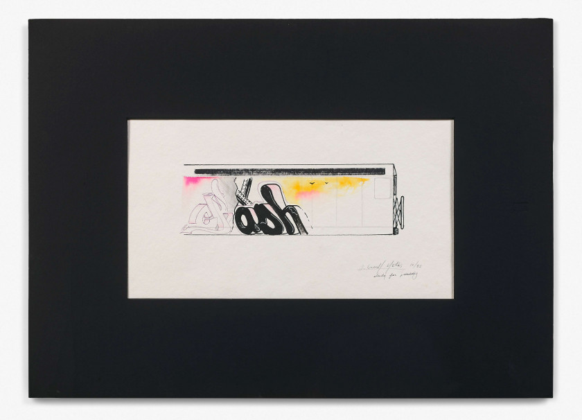 ¤ CRASH (John Crash Matos dit) Américain - Né en 1961 Untitled - 1985 Dessin Sig...