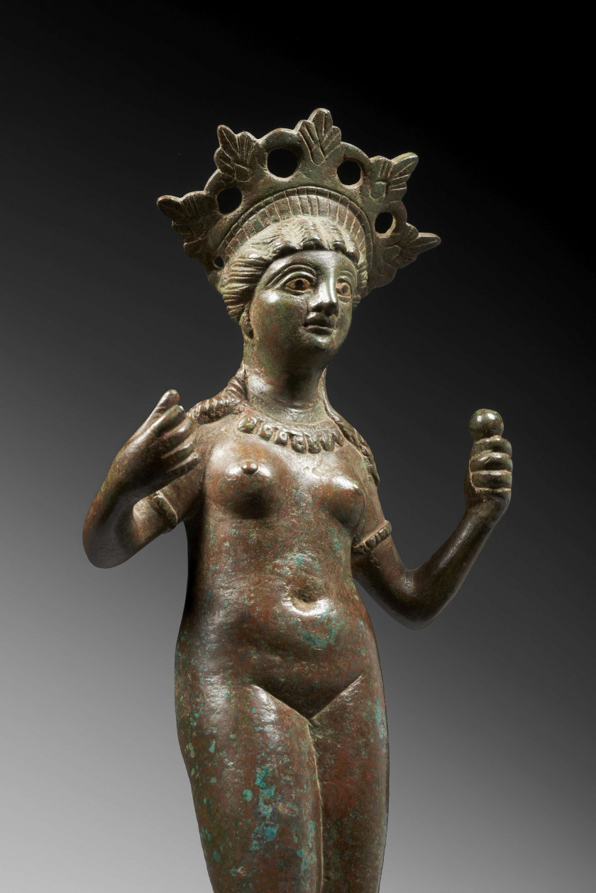 APHRODITE EN BRONZE, ART SYRO-ROMAIN, VERS LE 2e SIÈCLE