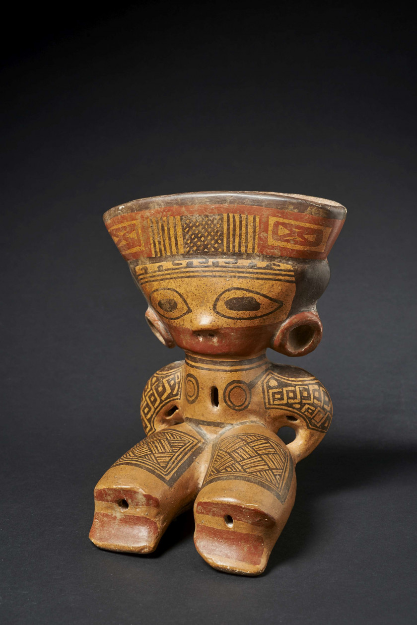 FEMME ASSISE Culture Nicoya, Costa Rica  1000-1500 ap. J.-C.