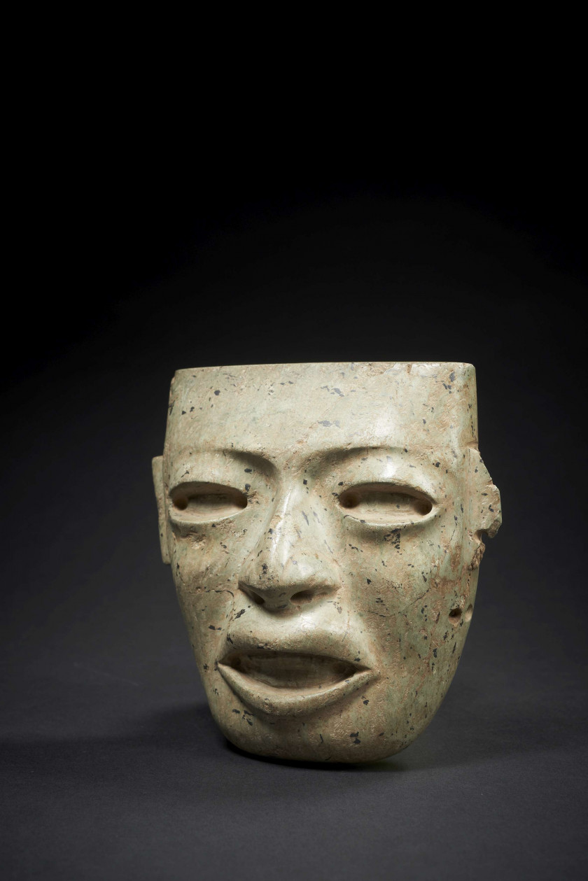 IMPORTANT MASQUE FUNÉRAIRE Culture Teotihuacan, vallée de Mexico, Mexique Période classique 450-650 ap. J.-C.