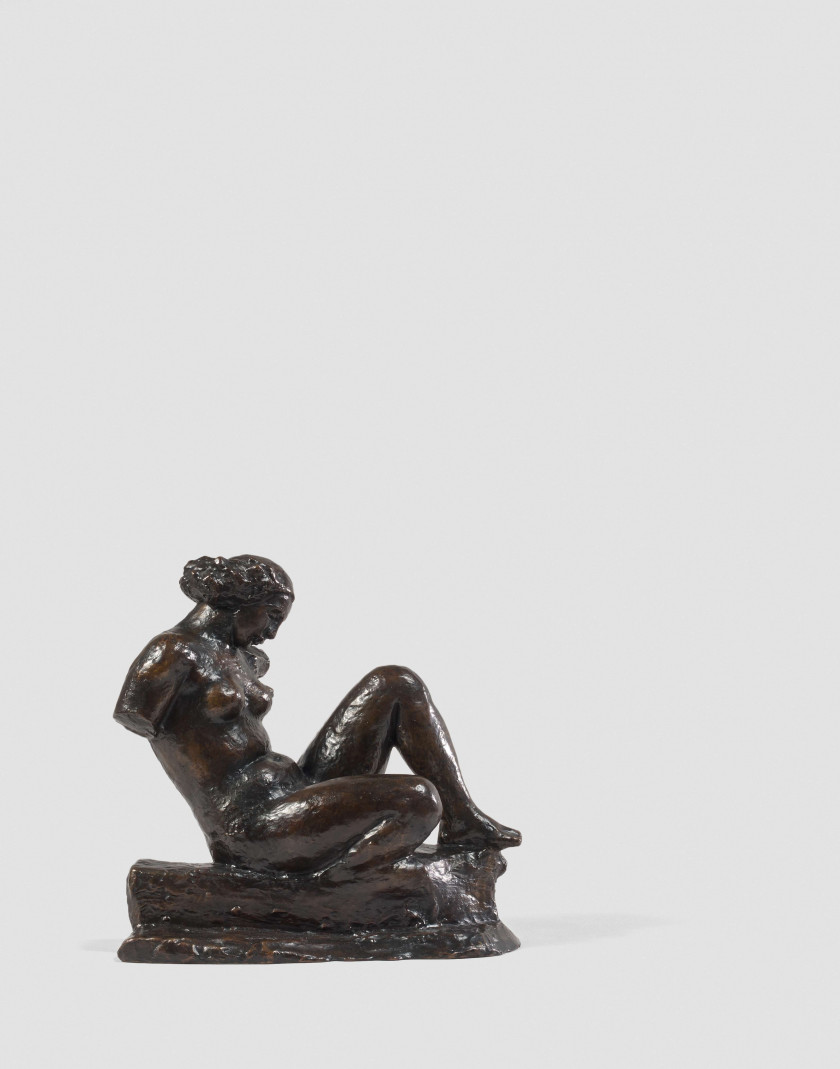 Aristide MAILLOL 1861 - 1944 Etude pour la Montagne - 1937 Bronze à patine brune