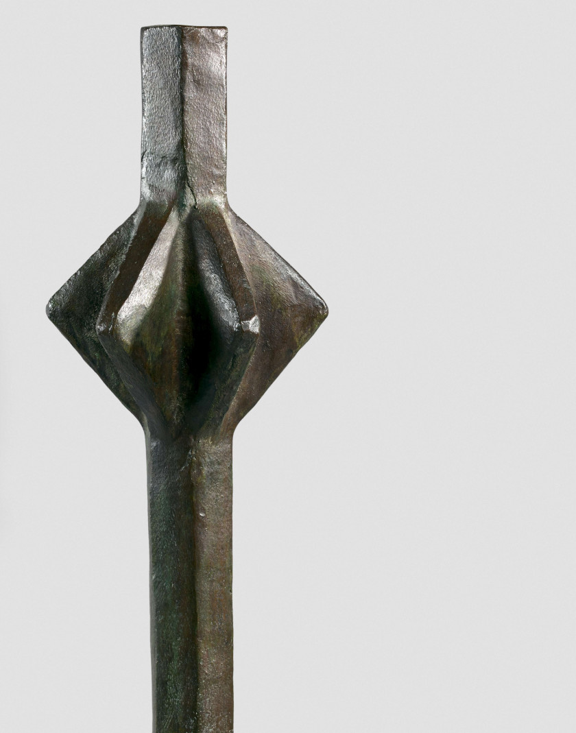 Alberto GIACOMETTI 1901 - 1966 Lampe modèle "étoile" Bronze à patine brun vert