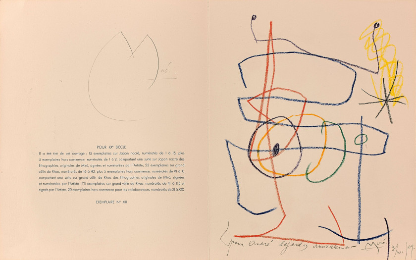 Joan MIRO 1893 - 1983 Je travaille comme un jardinier