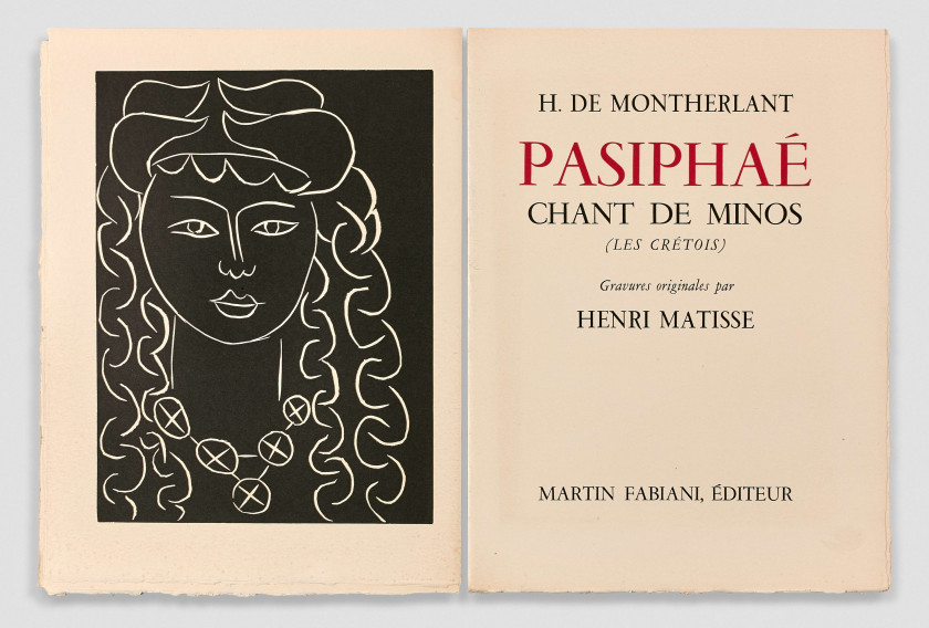 Henri MATISSE et Henry de MONTHERLANT 1895 - 1972 Pasiphaé. Chant de Minos (les Crétois)