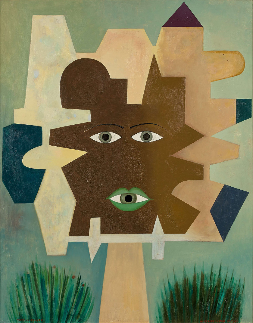 Victor BRAUNER 1903 - 1966 Montée du Regard - 1960 Huile sur toile