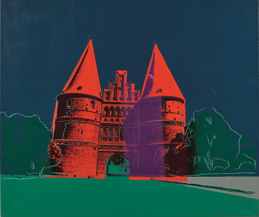 Andy WARHOL (1928 - 1987) HOLSTENTOR - 1980 Sérigraphie et acrylique sur toile