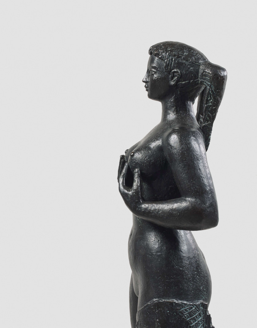 Antoniucci VOLTI 1915 - 1989 Méditerranée Bronze à patine noir nuancée vert