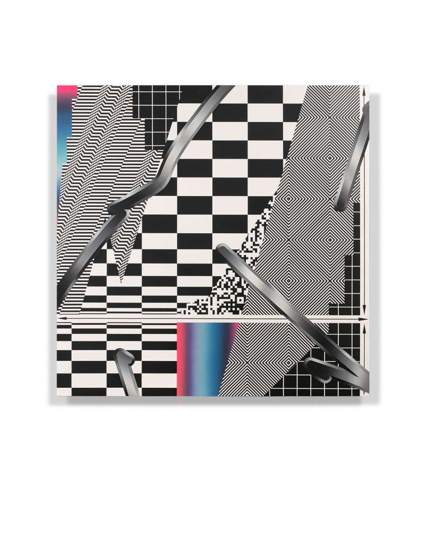 Felipe PANTONE Argentino espagnol - Né en 1986 Optichromie 48 - 2016 Peinture aérosol sur panneau