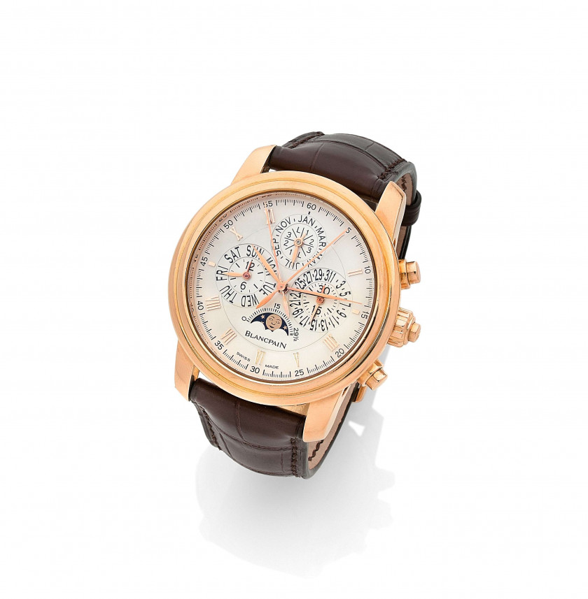 BLANCPAIN  Chronographe rattrapante, calendrier perpétuel, n° 114