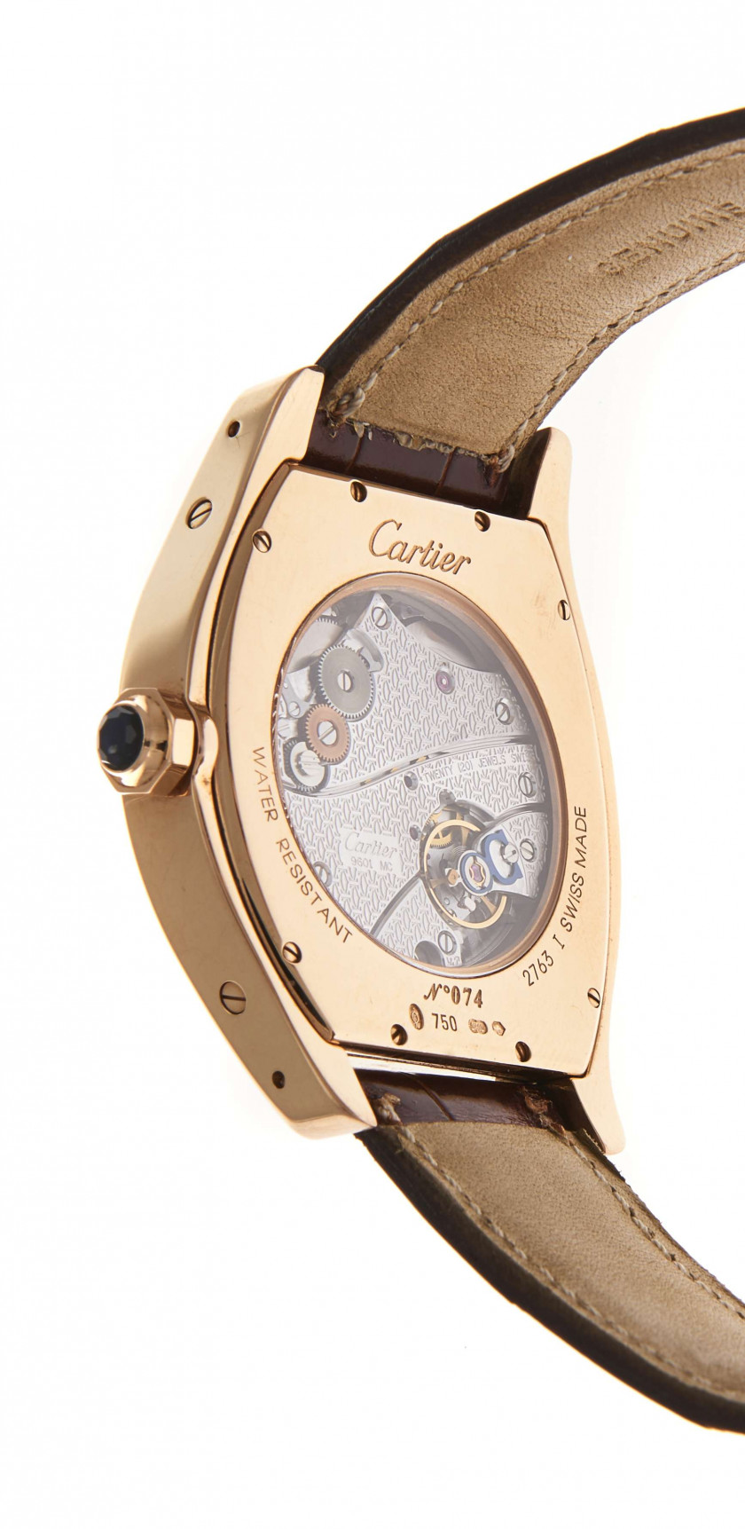 CARTIER  Tortue, ref. 2763, n° 074