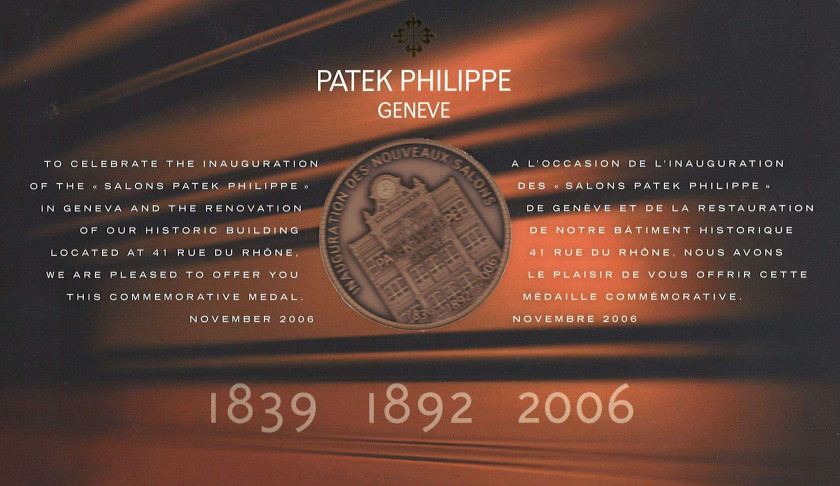 PATEK PHILIPPE  Ref. 5565 "1839-1892-2006" , n° 3559503 / 440972