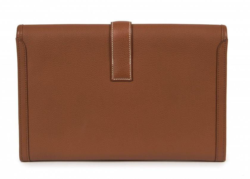 HERMÈS  Pochette JIGE Veau Tadelakt gold  JIGE clutch Gold Tadelakt calfskin leather  ******