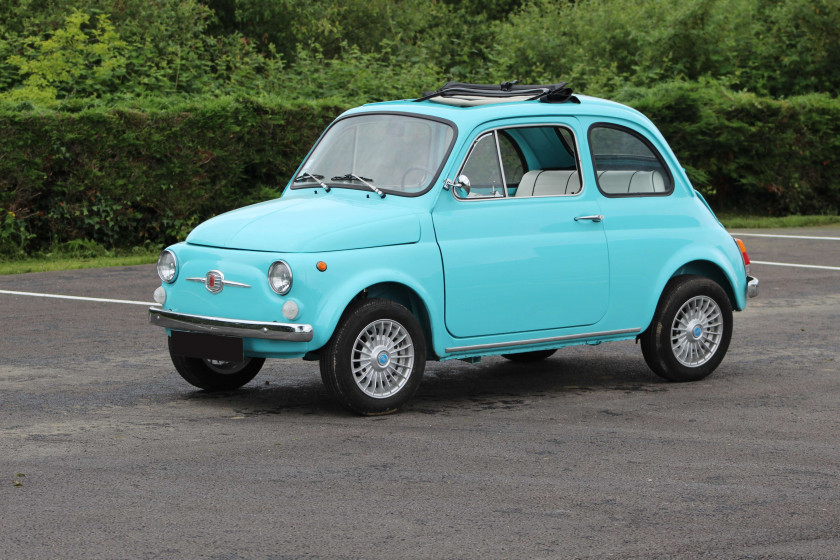 1967 Fiat 500 F No reserve A immatriculer en collectionChâssis n° 3085073- Version évoluée des 1ers modèles- Cote d'amour hors du commu