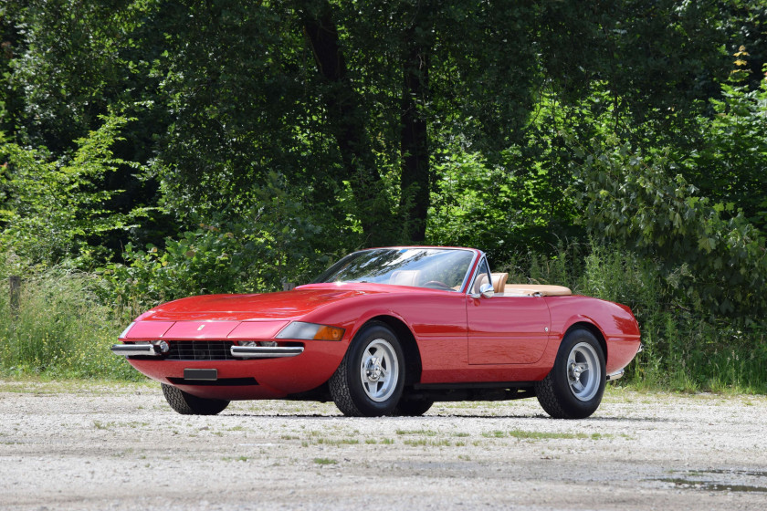 1970 Ferrari 365 GTB/4 Daytona Spider Conversion par Bacchelli & Villa en 1974 Titre de circulation anglaisChâssis n°12799- Convertie e