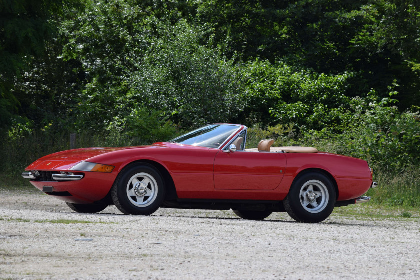 1970 Ferrari 365 GTB/4 Daytona Spider Conversion par Bacchelli & Villa en 1974 Titre de circulation anglaisChâssis n°12799- Convertie e