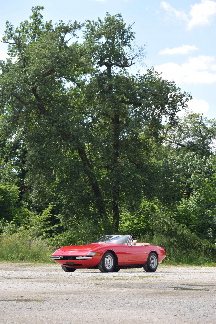 1970 Ferrari 365 GTB/4 Daytona Spider Conversion par Bacchelli & Villa en 1974 Titre de circulation anglaisChâssis n°12799- Convertie e