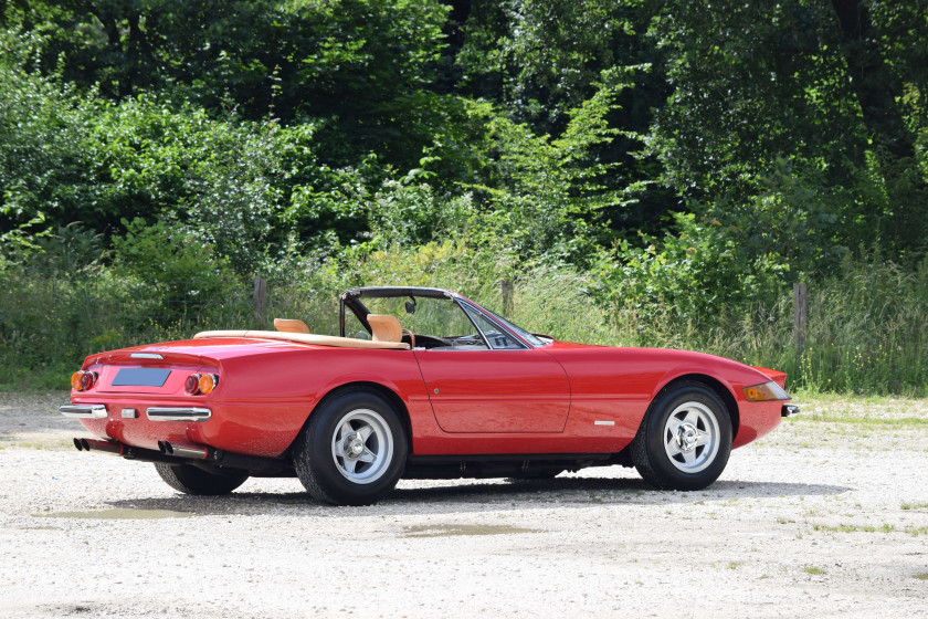 1970 Ferrari 365 GTB/4 Daytona Spider Conversion par Bacchelli & Villa en 1974 Titre de circulation anglaisChâssis n°12799- Convertie e