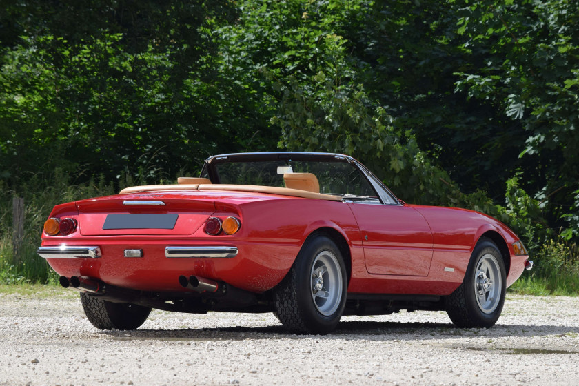 1970 Ferrari 365 GTB/4 Daytona Spider Conversion par Bacchelli & Villa en 1974 Titre de circulation anglaisChâssis n°12799- Convertie e