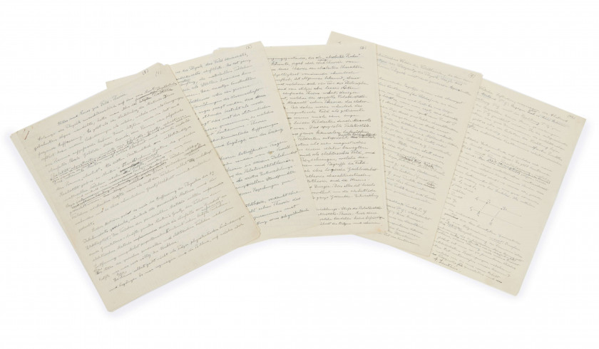ALBERT EINSTEIN (1879-1955) « Altes und Neues zur Feld-Theorie » : manuscrit autographe signé