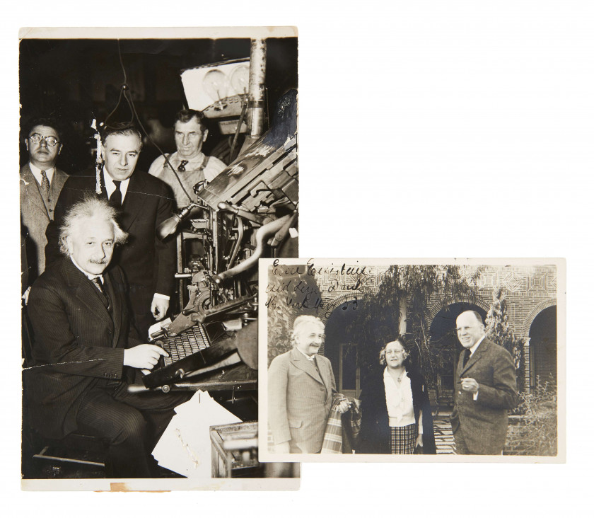 ALBERT EINSTEIN (1879-1955) « Werm dich oft die andern plagen… » : poème autographe, en allemand