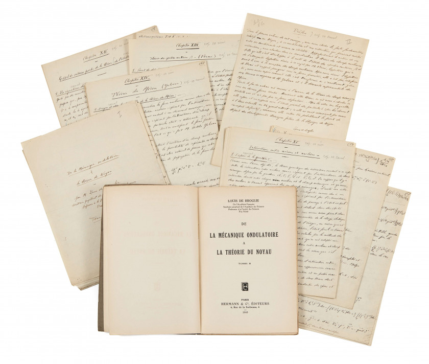 LOUIS DE BROGLIE (1892-1987) De la mécanique ondulatoire à la théorie du noyau : manuscrit autographe