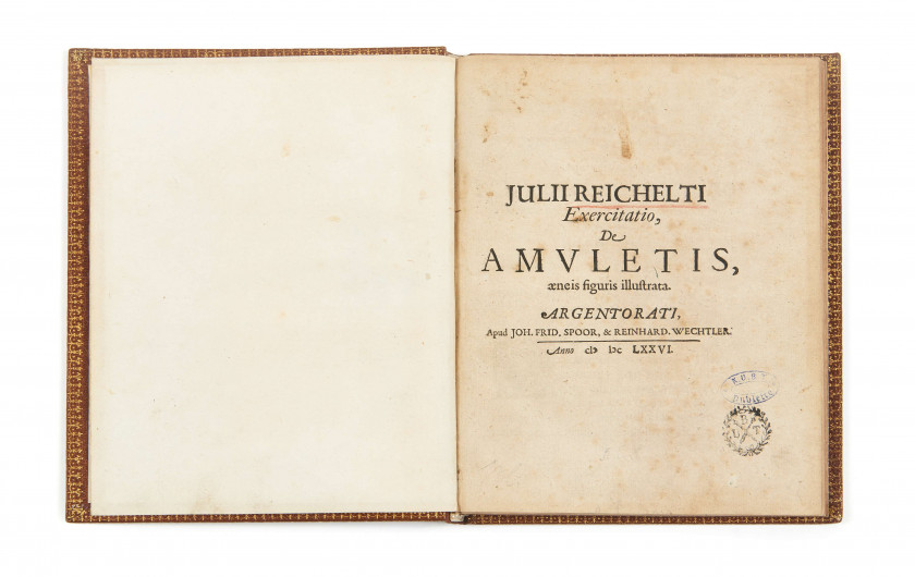 JULIUS REICHELT (1637-1719) Exercitatio, de amuletis