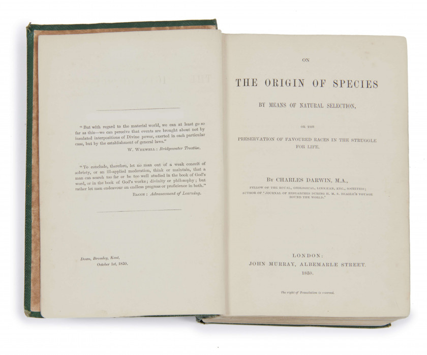 CHARLES DARWIN (1809-1882) On the Origin of Species