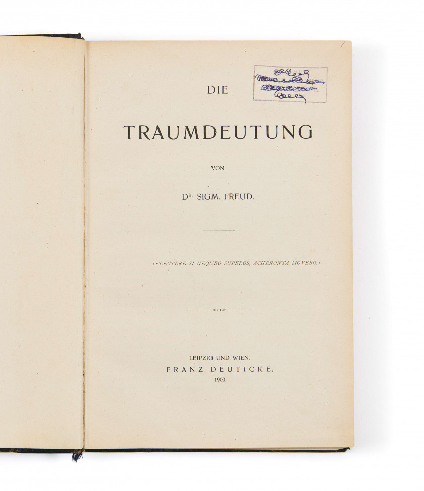 SIGMUND FREUD (1856-1939) Die Traumdeutung