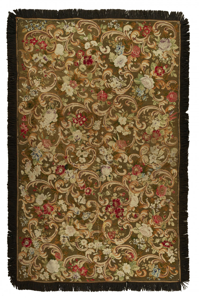 TAPIS AUX PETITS POINTS D'ÉPOQUE NAPOLEON III