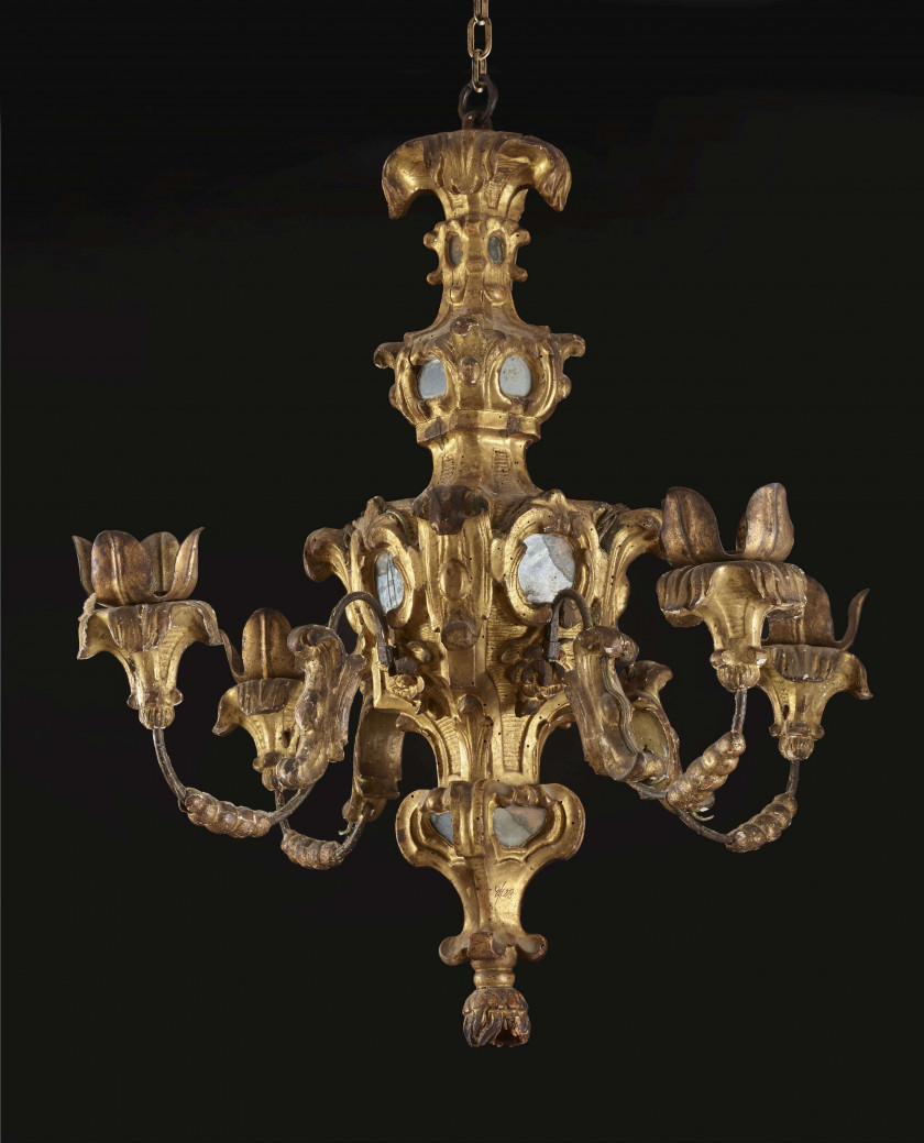 LUSTRE ITALIEN DU MILIEU DU XVIIIe SIÈCLE