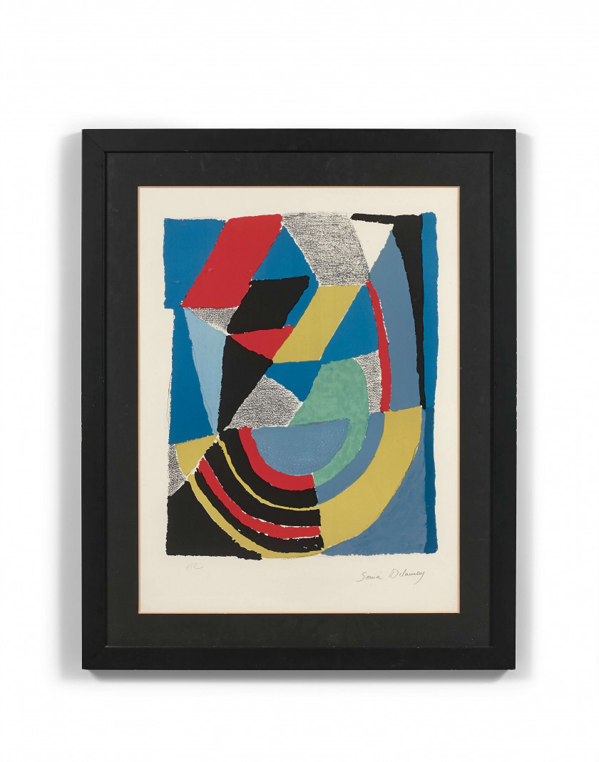 Sonia DELAUNAY 1885 - 1979 3ème dimension - Circa 1970