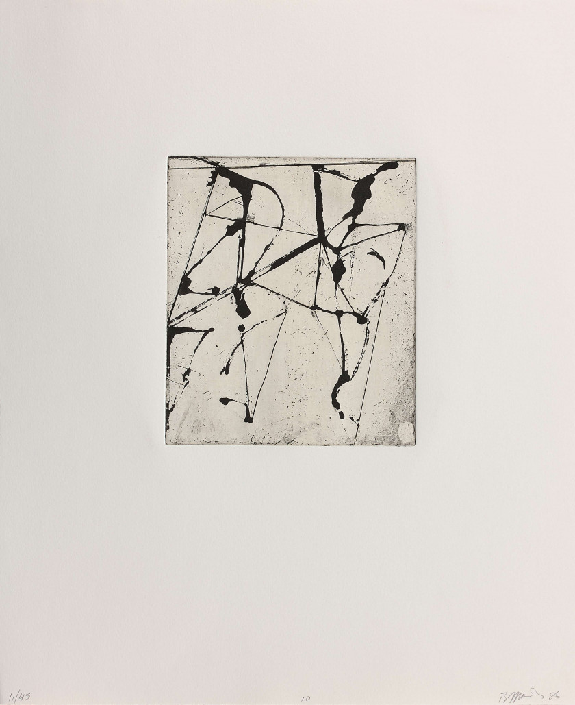 Brice MARDEN Né en 1938 Rexroth #10 - 1986