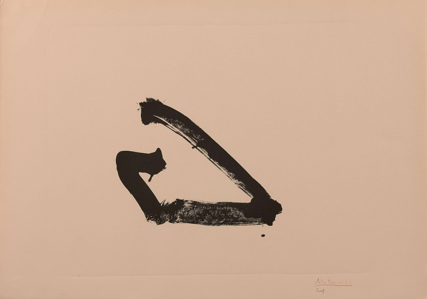 Robert MOTHERWELL 1915 - 1991 Untitled - 1972