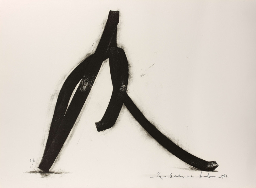 Bernar VENET Né en 1941 Ligne indéterminée - 1987