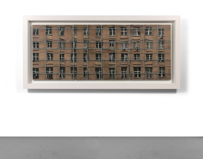 ¤ EVOL Allemand - Né en 1972 Reflection - 2015 Pochoir et peinture aérosol sur carton