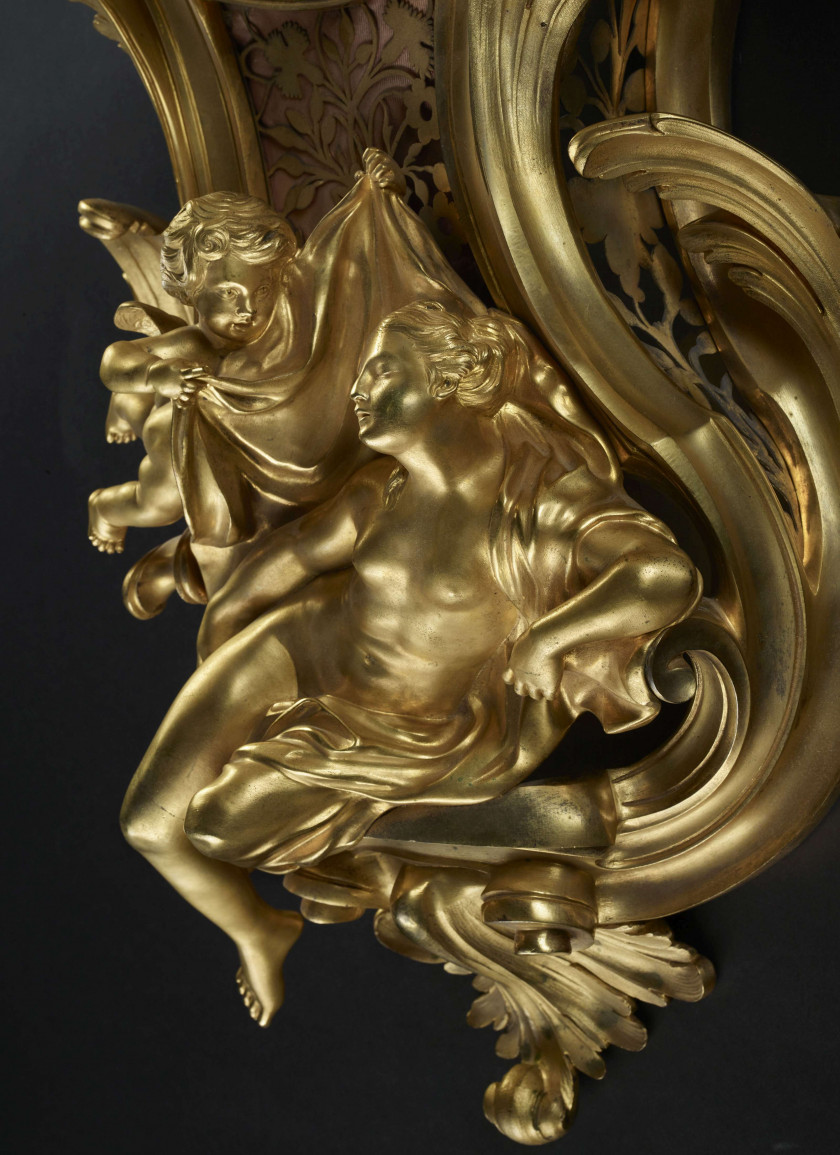 CARTEL D'APPLIQUE DE STYLE LOUIS XV D'après un modèle de Jacques Caffieri (1678-1755)