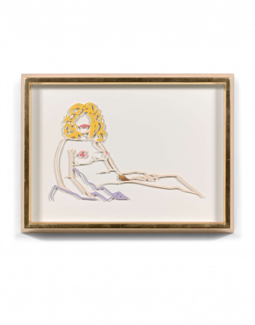 Tom WESSELMANN 1931 - 2004 First Rosemary drawing - 1990 Peinture alkyde sur métal découpé