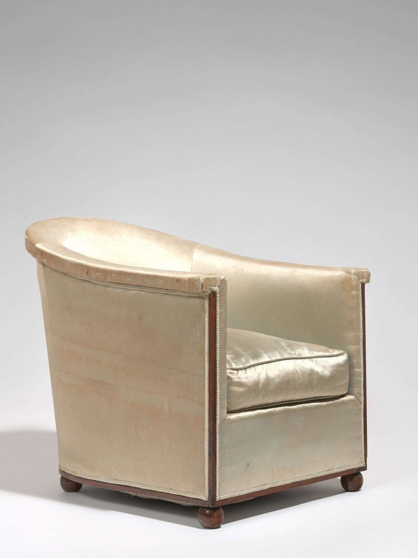 Jules LELEU 1883-1961 Fauteuil club - Circa 1931