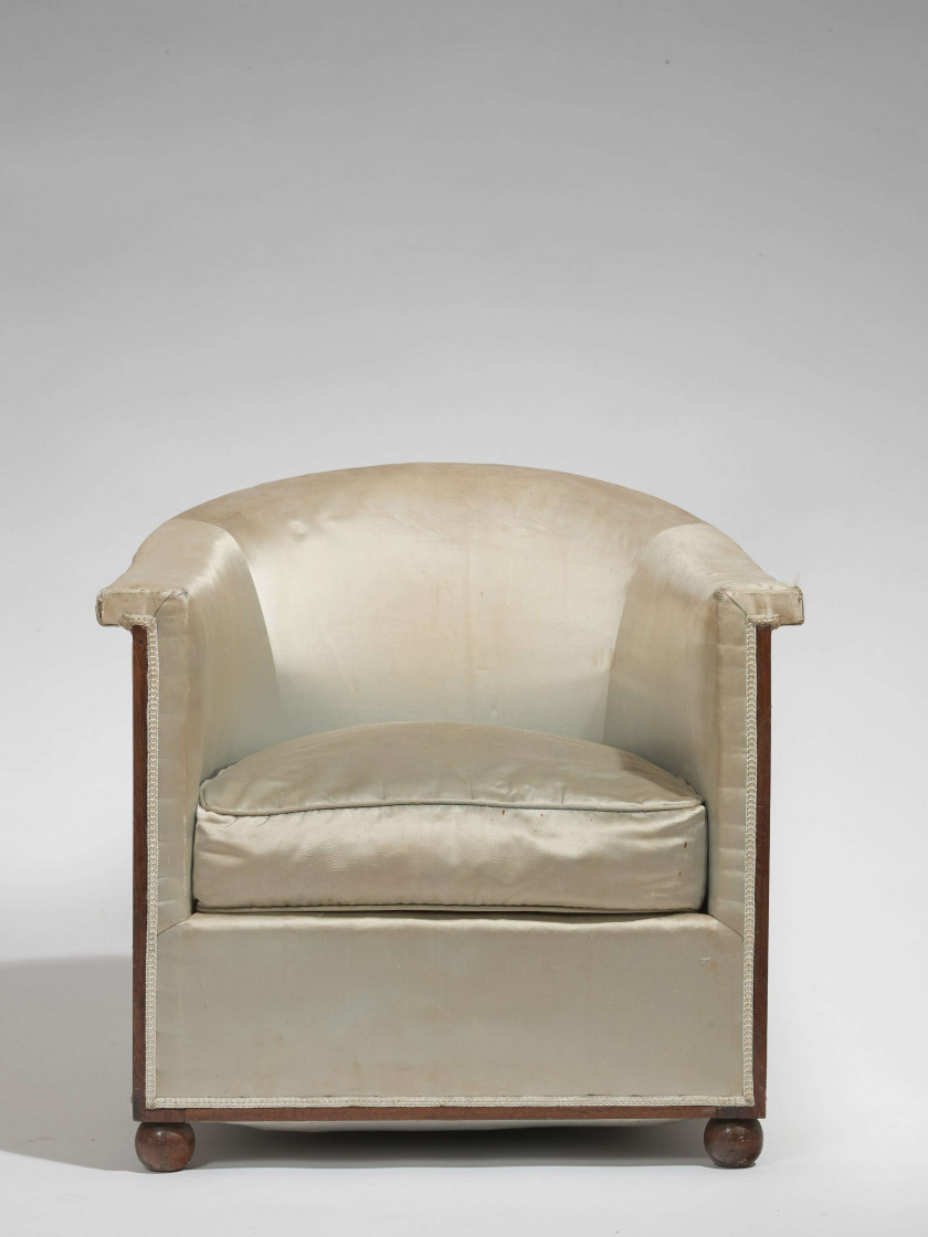 Jules LELEU 1883-1961 Fauteuil club - Circa 1931