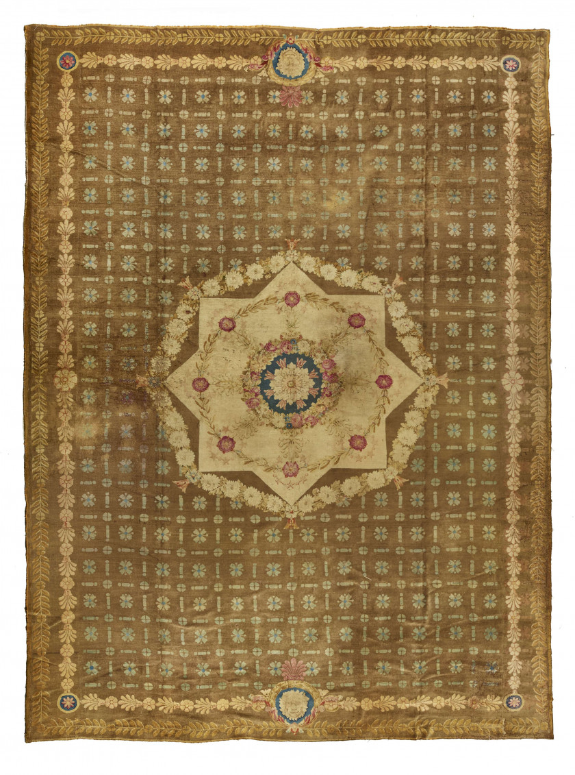 TAPIS AU POINT DE LA SAVONNERIE D'ÉPOQUE EMPIRE