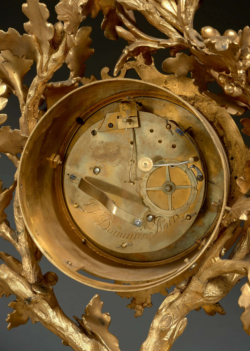 PENDULE AU CERF D'ÉPOQUE LOUIS XV Attribuée à l'atelier de Jean-Joseph de Saint Germain