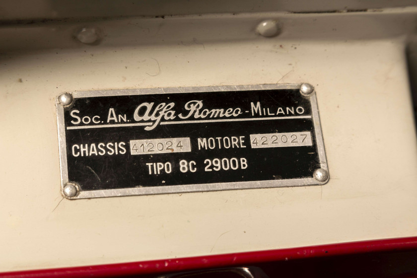 1939 Alfa Romeo 8C 2900 B Touring Berlinetta