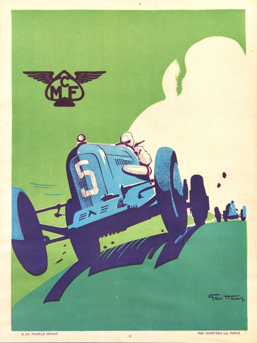 Géo HAM (Georges Hamel) 1900-1972 Grand Prix Automobile organisée par le Motocycle Club de France