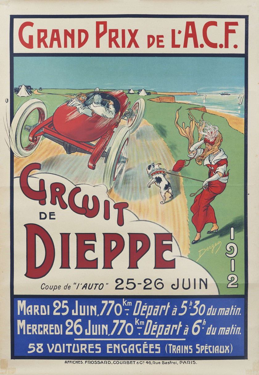 DERGEO  Grand Prix de l'A.C.F., Circuit de Dieppe, 1912
