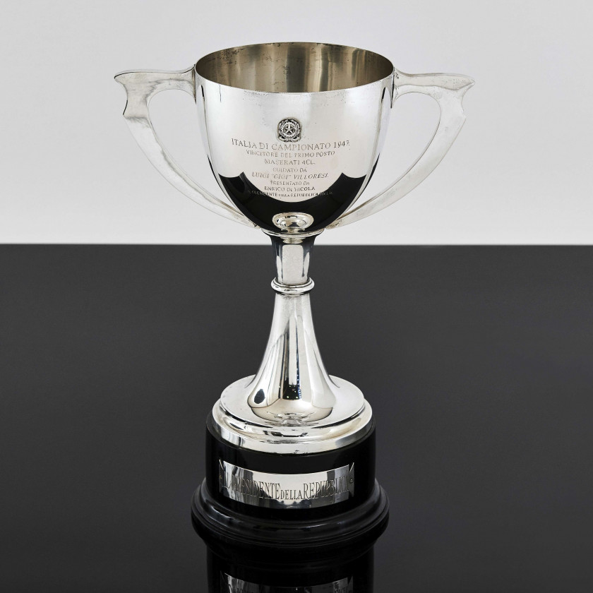 ¤ TROPHEE AUTOMOBILE DU CHAMPIONNAT D'ITALIE 1947  Vainqueur Luigi Villoresi sur Maserati 4CL