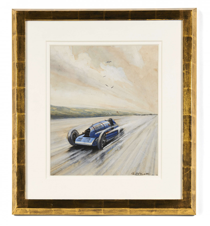 ¤ Roy NOCKOLDS 1911-1979 Napier Campbell Bluebird, L'Oiseau bleu