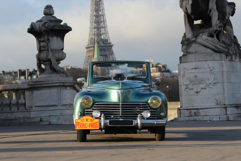 1955 Peugeot 203C cabriolet - Préparation Pékin-Paris  No reserve